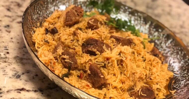 Instant Pot Beef Pulao with a hack