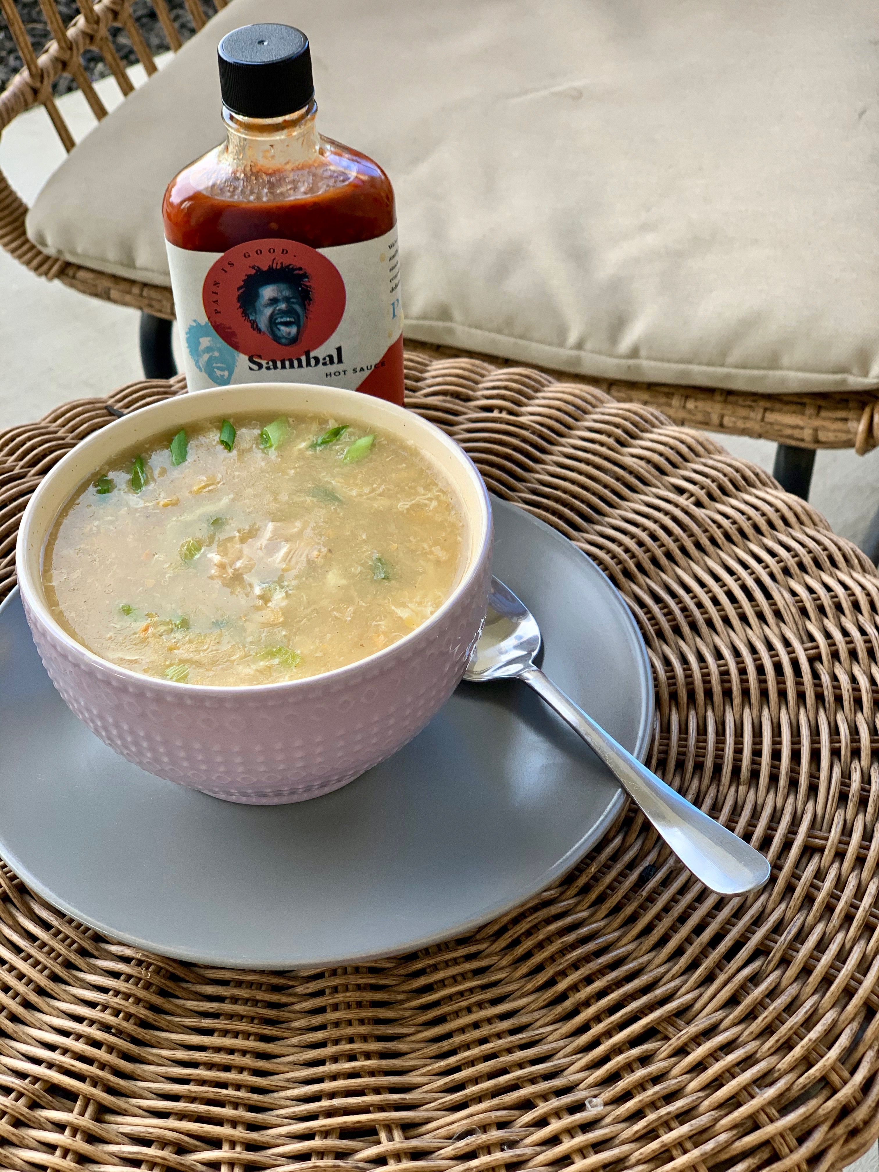 Easy Chicken Corn Soup 