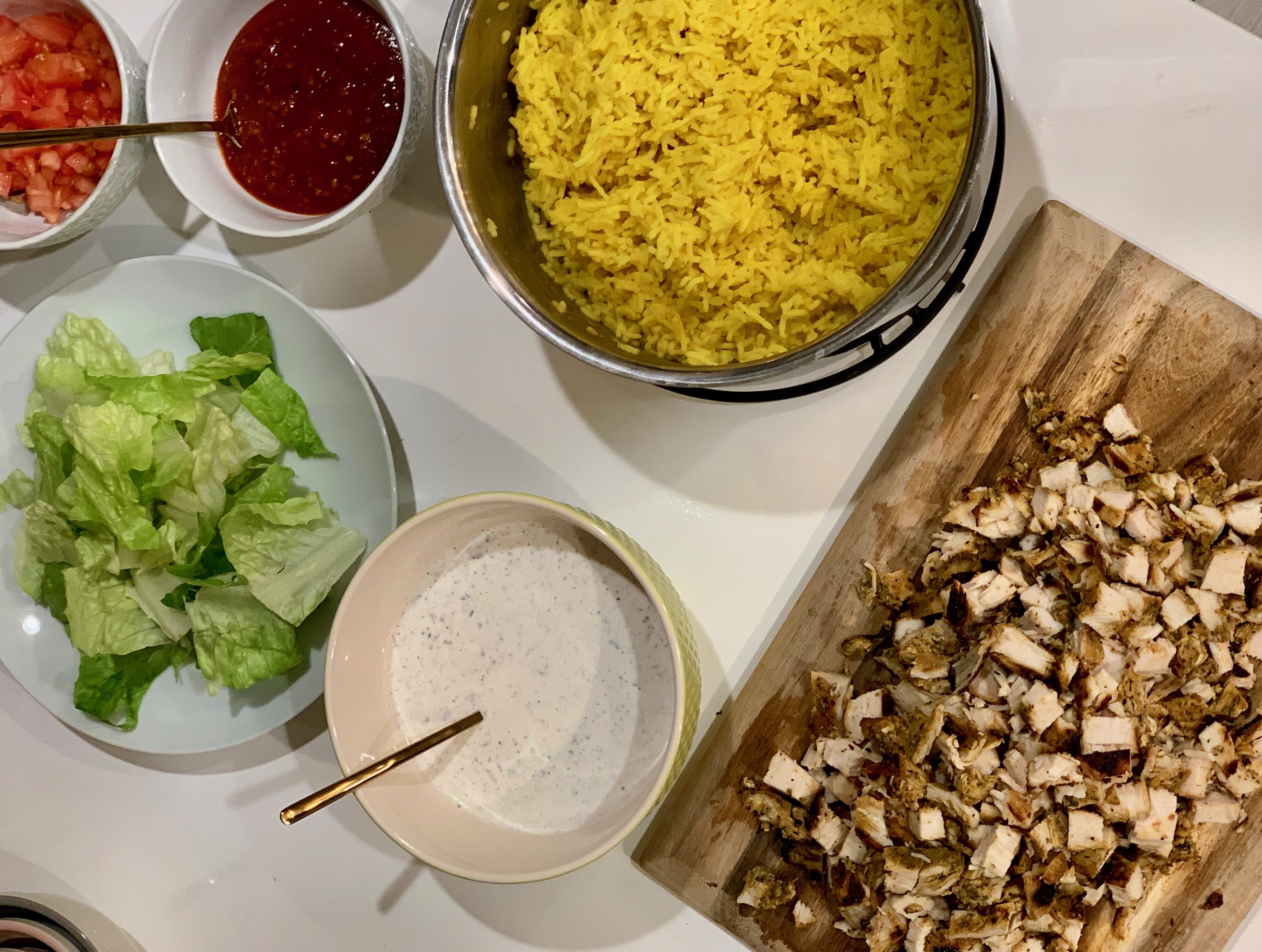 Halal Guys Chicken over rice
