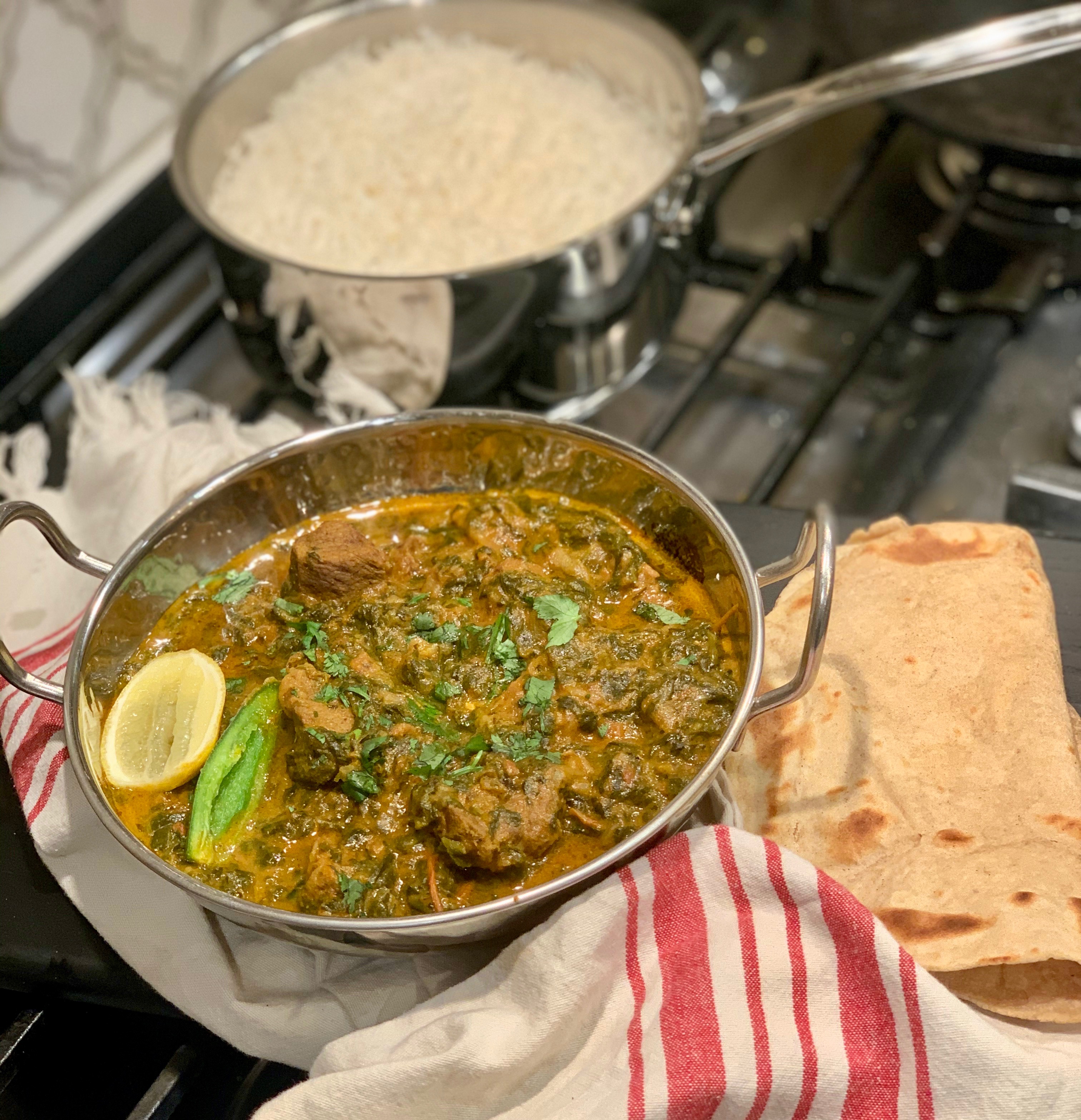 palak gosht