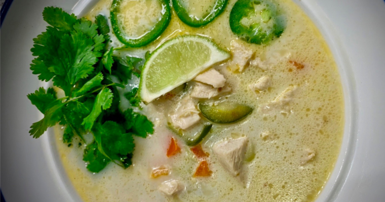 Easy Thai Coconut Chicken Soup